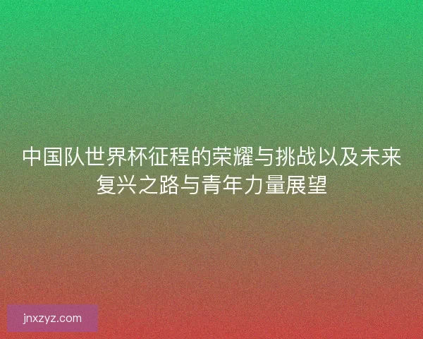 中国队世界杯征程的荣耀与挑战以及未来复兴之路与青年力量展望